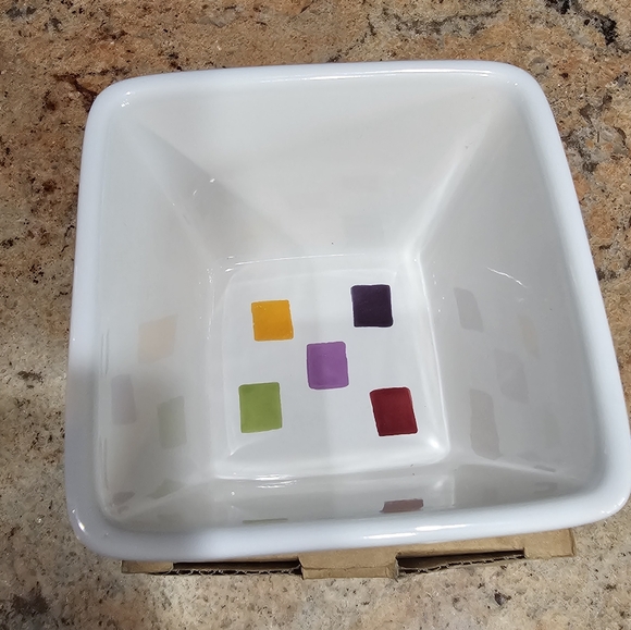 Colorful Square Pattern Bowl - Picture 7 of 10